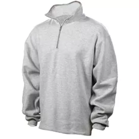 Men's •PowerTek Athletic• 13 oz. Heavyweight Fleece 1/4 Zip Pull-over large Gray