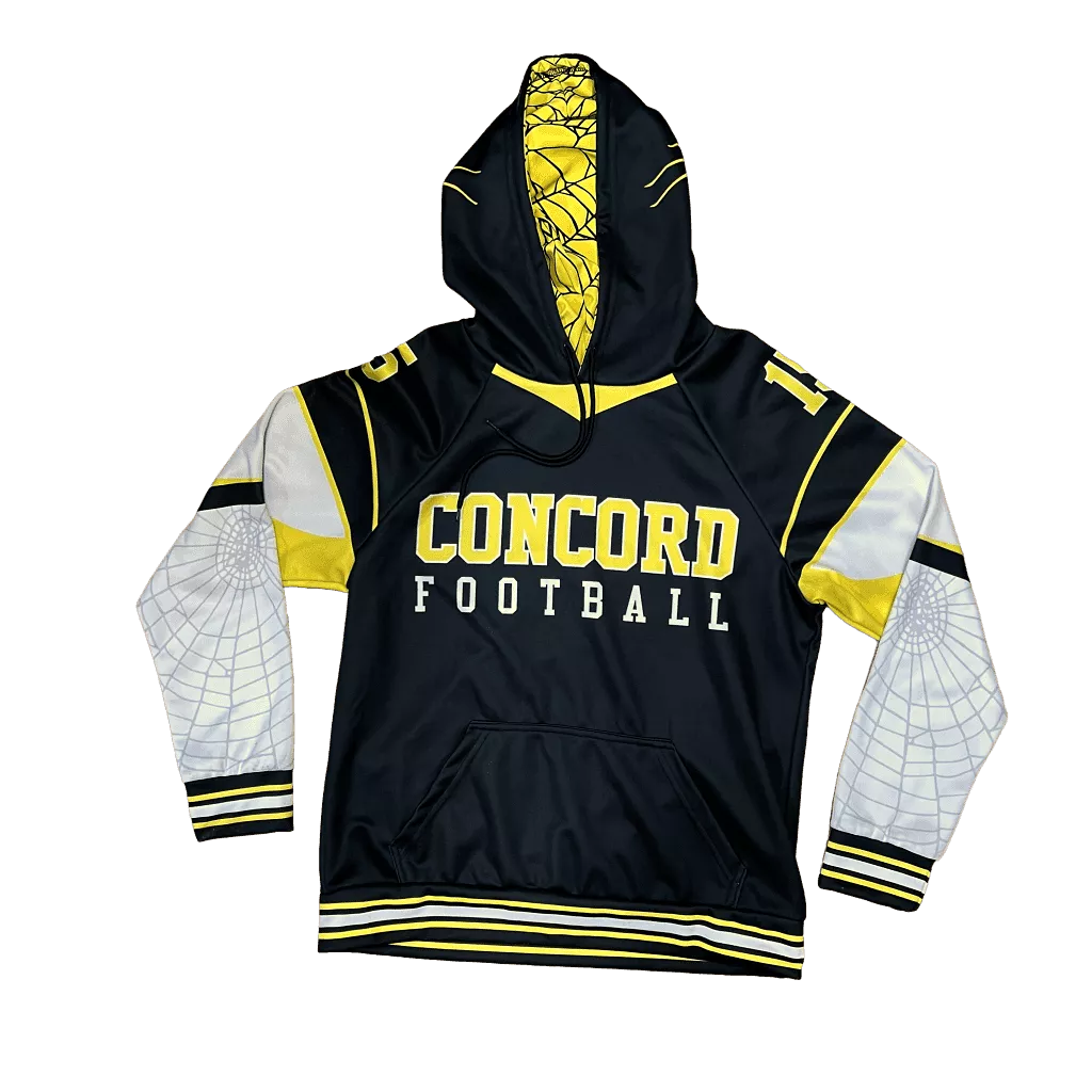 Men's•Ramco Apparel• Team Hoody-Concord Football Blk/Gold/Wht Spyder Medium