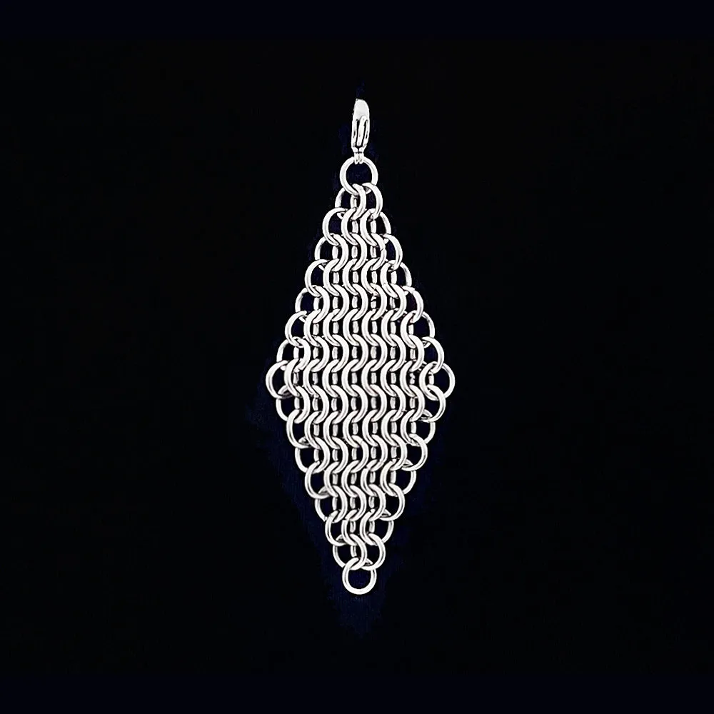 METAL Build Your Own Convertible Necklace - Chainmaille Diamond Attachment