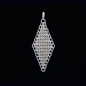 METAL Build Your Own Convertible Necklace - Chainmaille Diamond Attachment