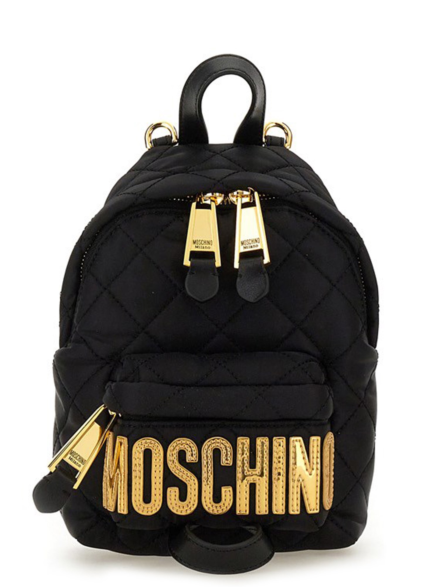 MOSCHINO    QUILTED NYLON BACKPACK WITH LOGO