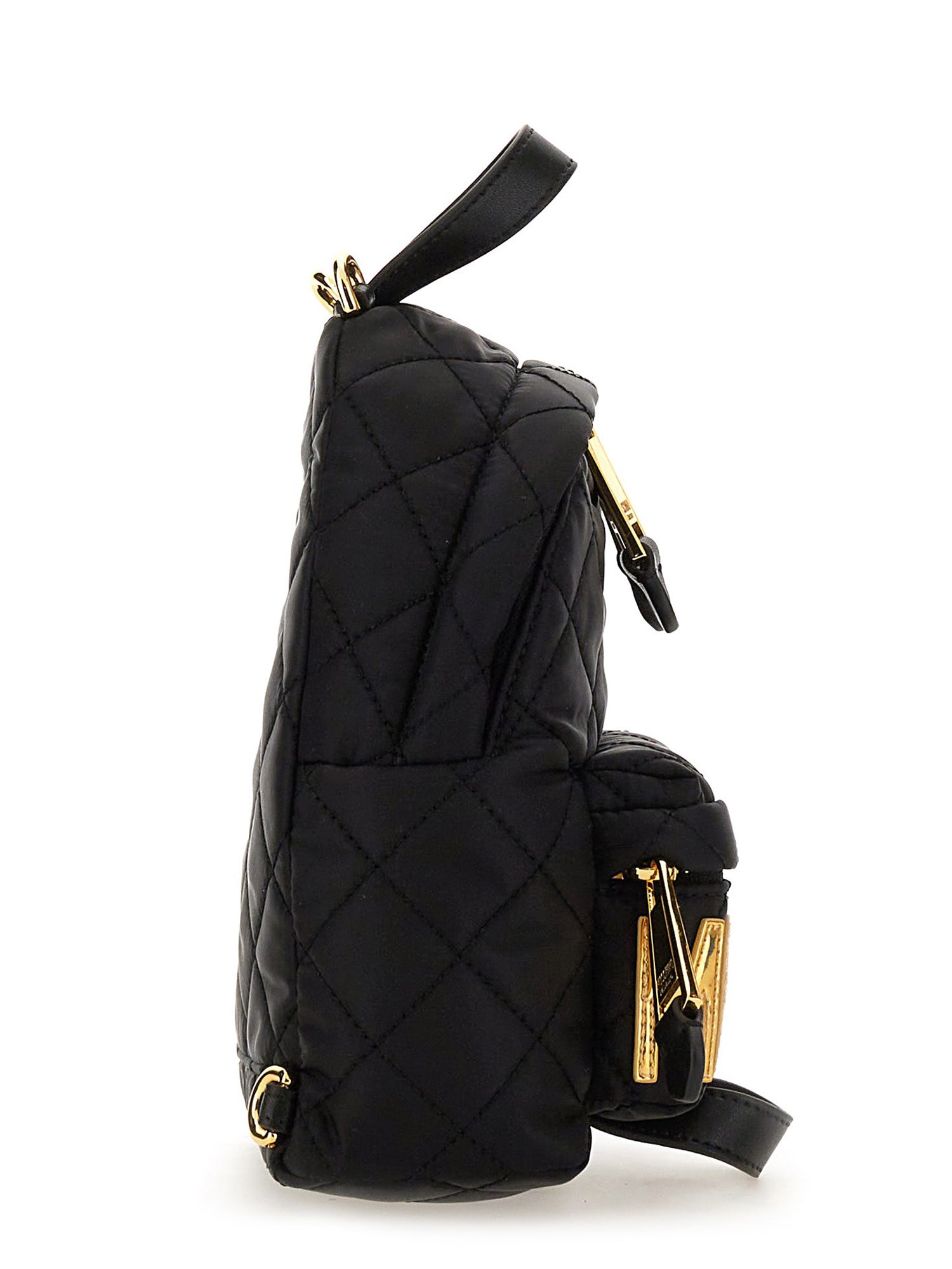 MOSCHINO    QUILTED NYLON BACKPACK WITH LOGO