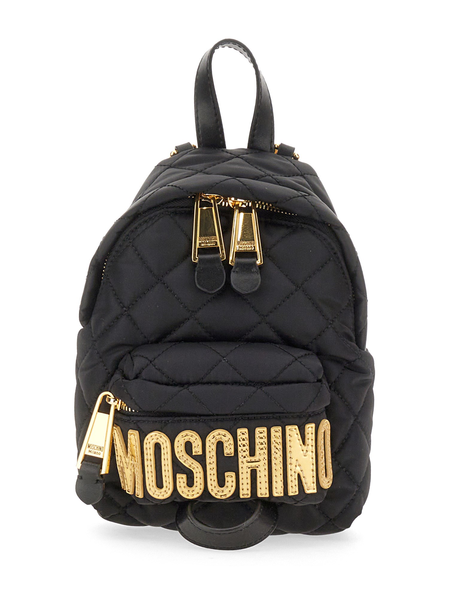 MOSCHINO    QUILTED NYLON BACKPACK WITH LOGO