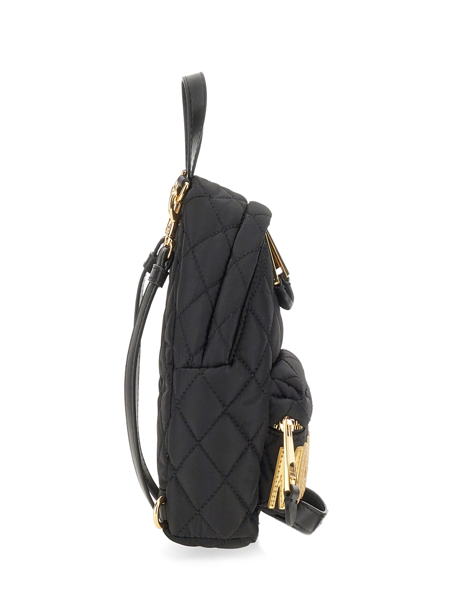 MOSCHINO    QUILTED NYLON BACKPACK WITH LOGO