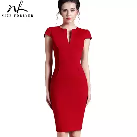 Nice-forever Office Women dress