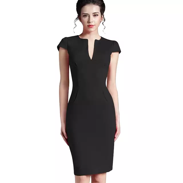 Nice-forever Office Women dress