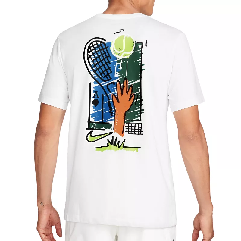 Nike Court Dri-Fit Men's Tennis T-Shirt - White