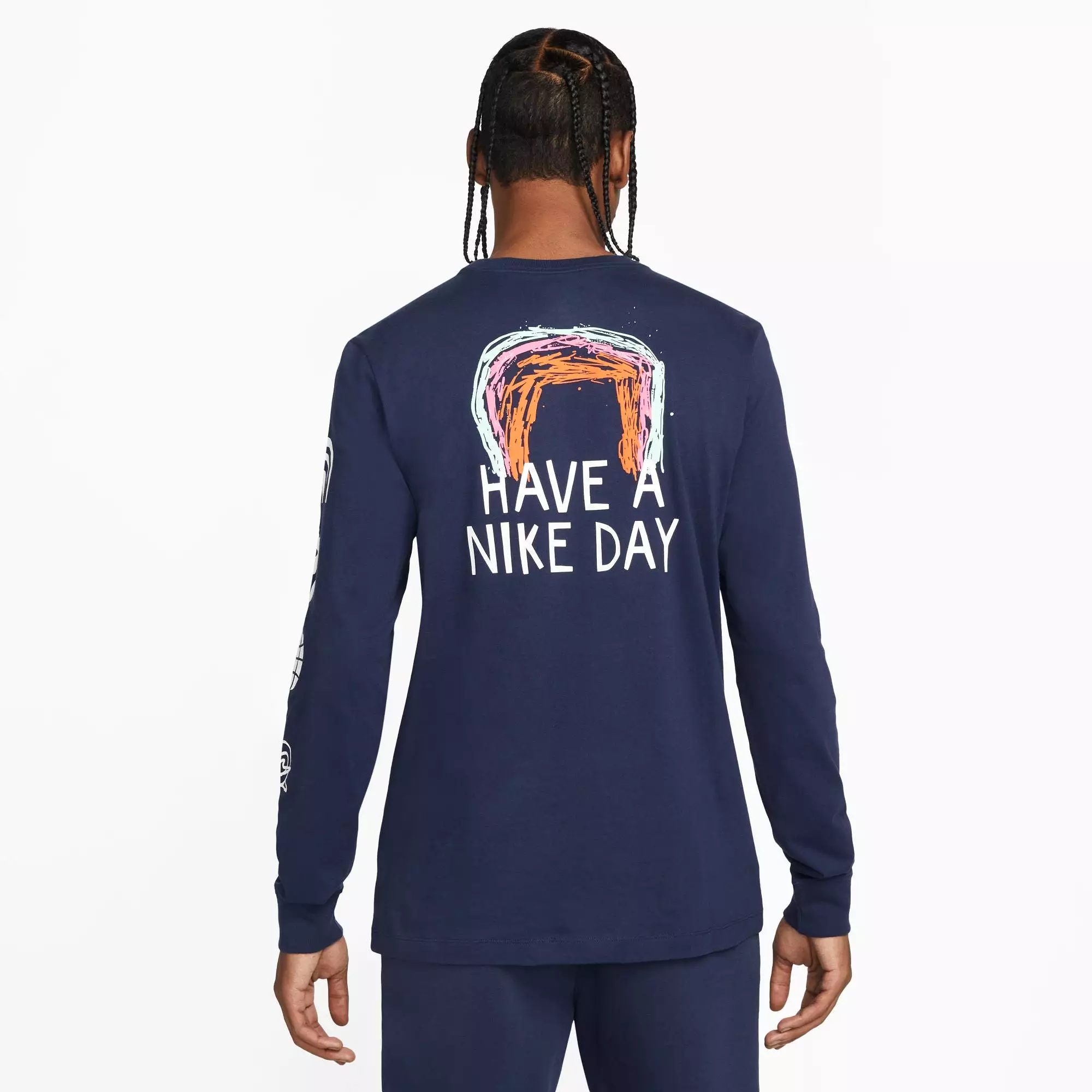 Nike Sportswear Long Sleeve Men's Tee Navy