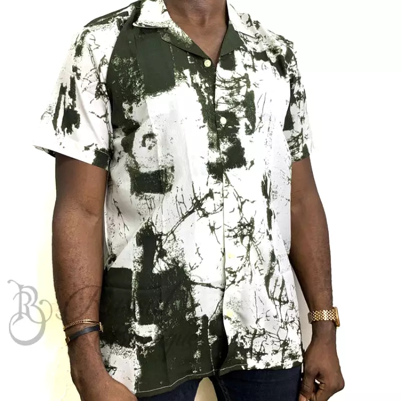 Nino Ropa Cuba abstract Shirt | Green