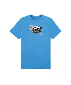 Paper Planes Stash Box Men's Tee Azure Blue