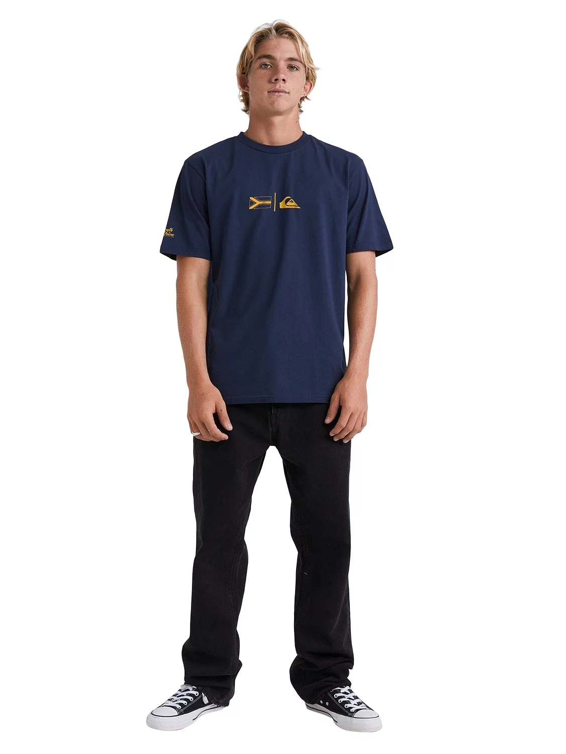 Quiksilver Men's SA Flagged T-Shirt Navy