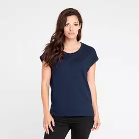 Rolled Sleeve Crew | Navy