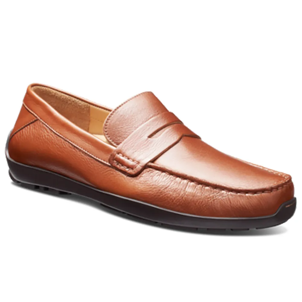 Samuel Hubbard Free Spirit for Him Leather Drivers Whiskey Tan