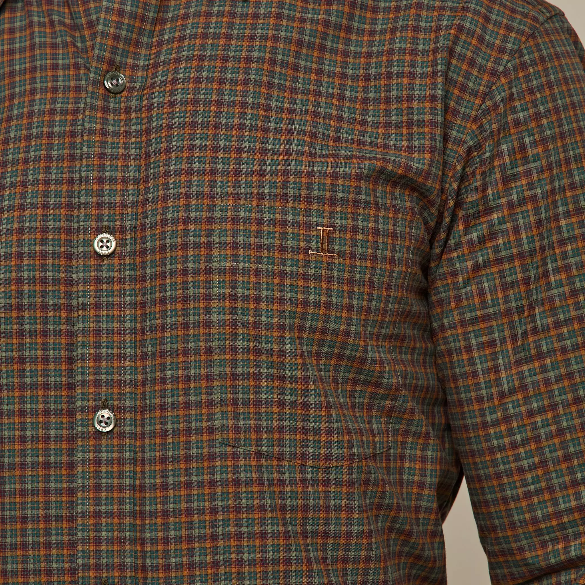 San Antonio :: Pine & Walnut Mini Plaid