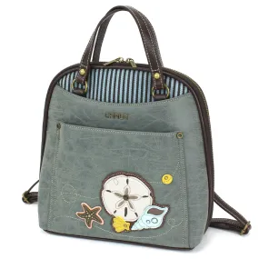 Sand Dollar Convertible Backpack Purse in Indigo