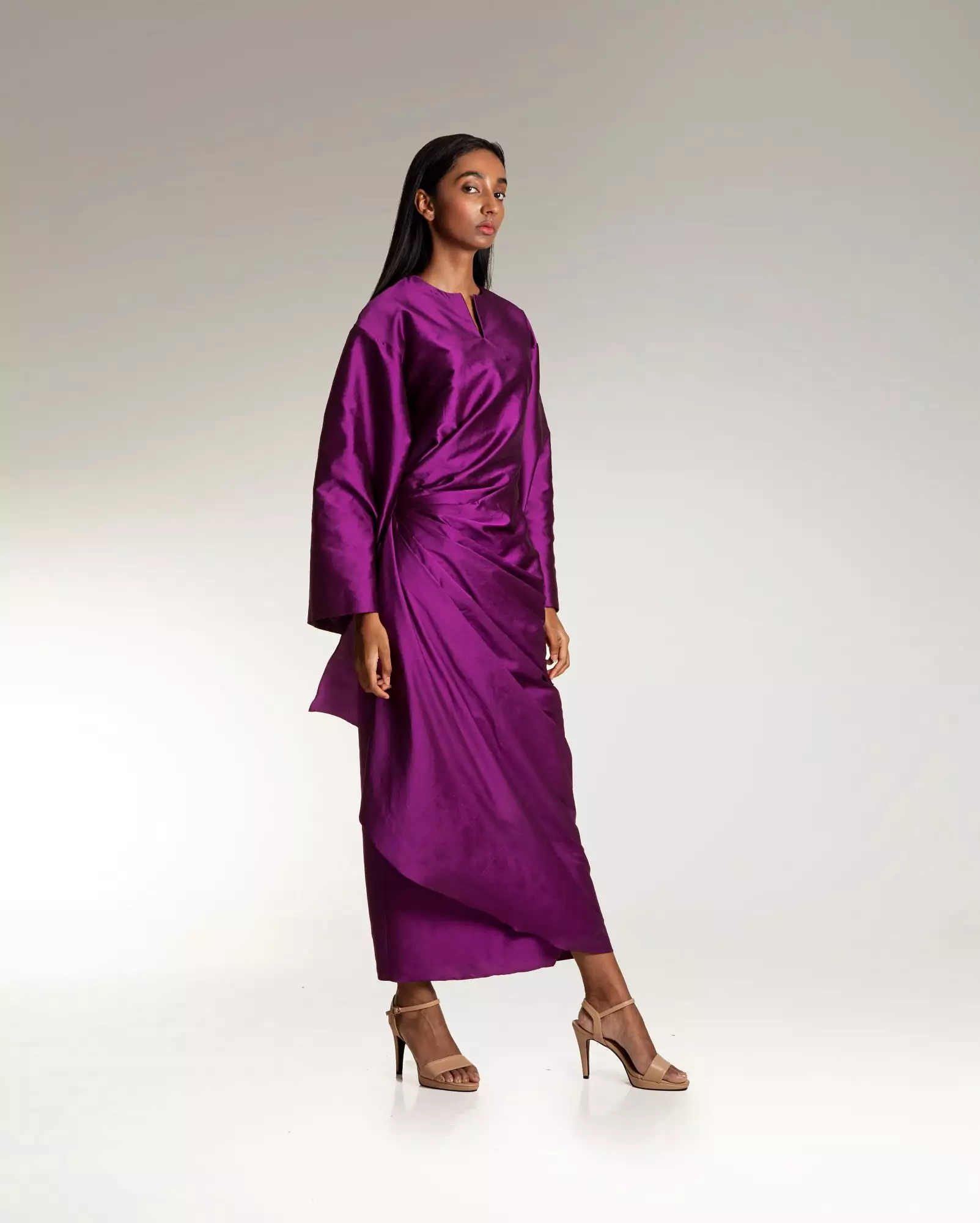 Sarong Kurung Dress (Purple)