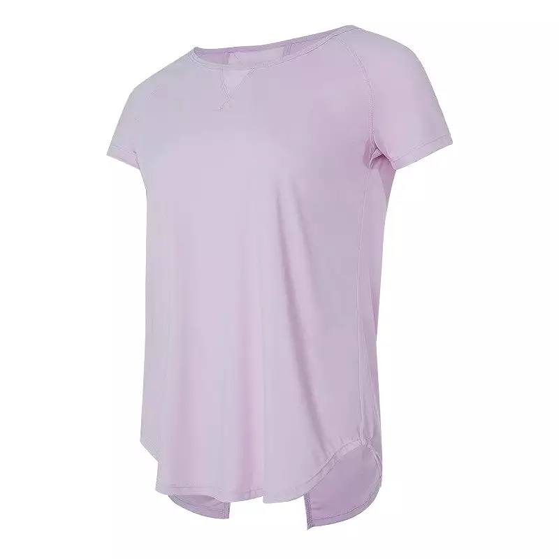 Short-sleeved loose large size sports T-shirt for women