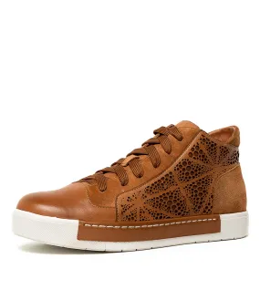 SILENT D Varcoe Dk Tan Leather Suede