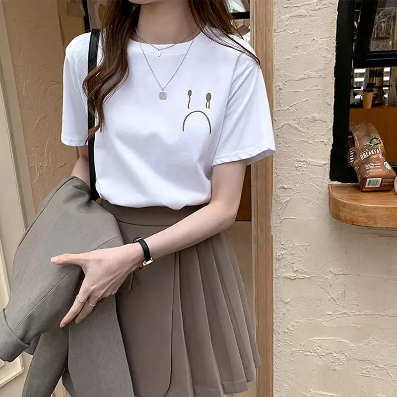 Simple Short-sleeved T-shirt for women