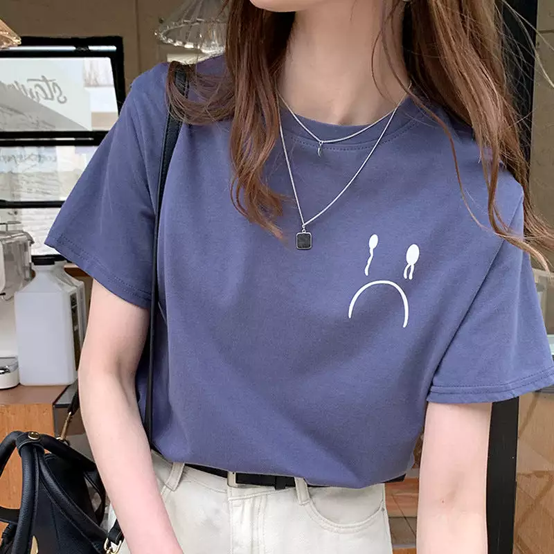 Simple Short-sleeved T-shirt for women