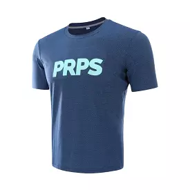 Team PRPS Training & Everyday T-Shirt Navy (Neon Blue)