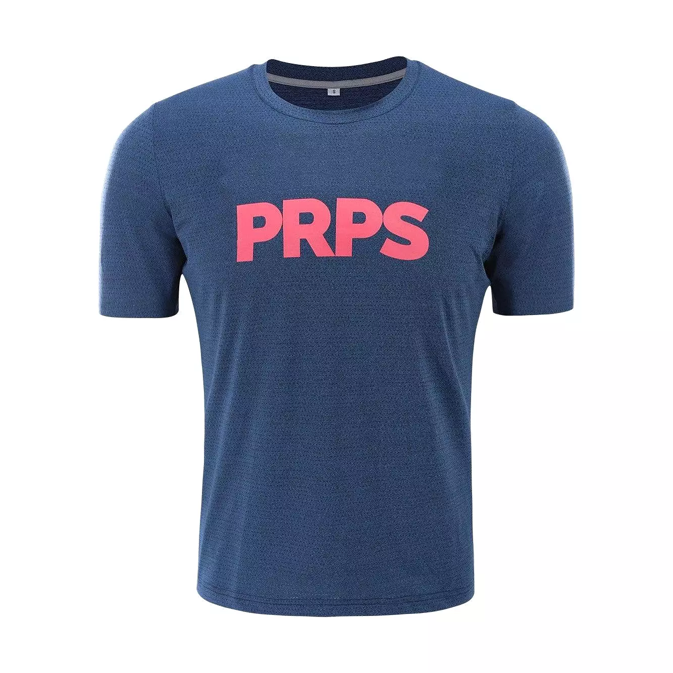 Team PRPS Training & Everyday T-Shirt Navy (Neon Blue)