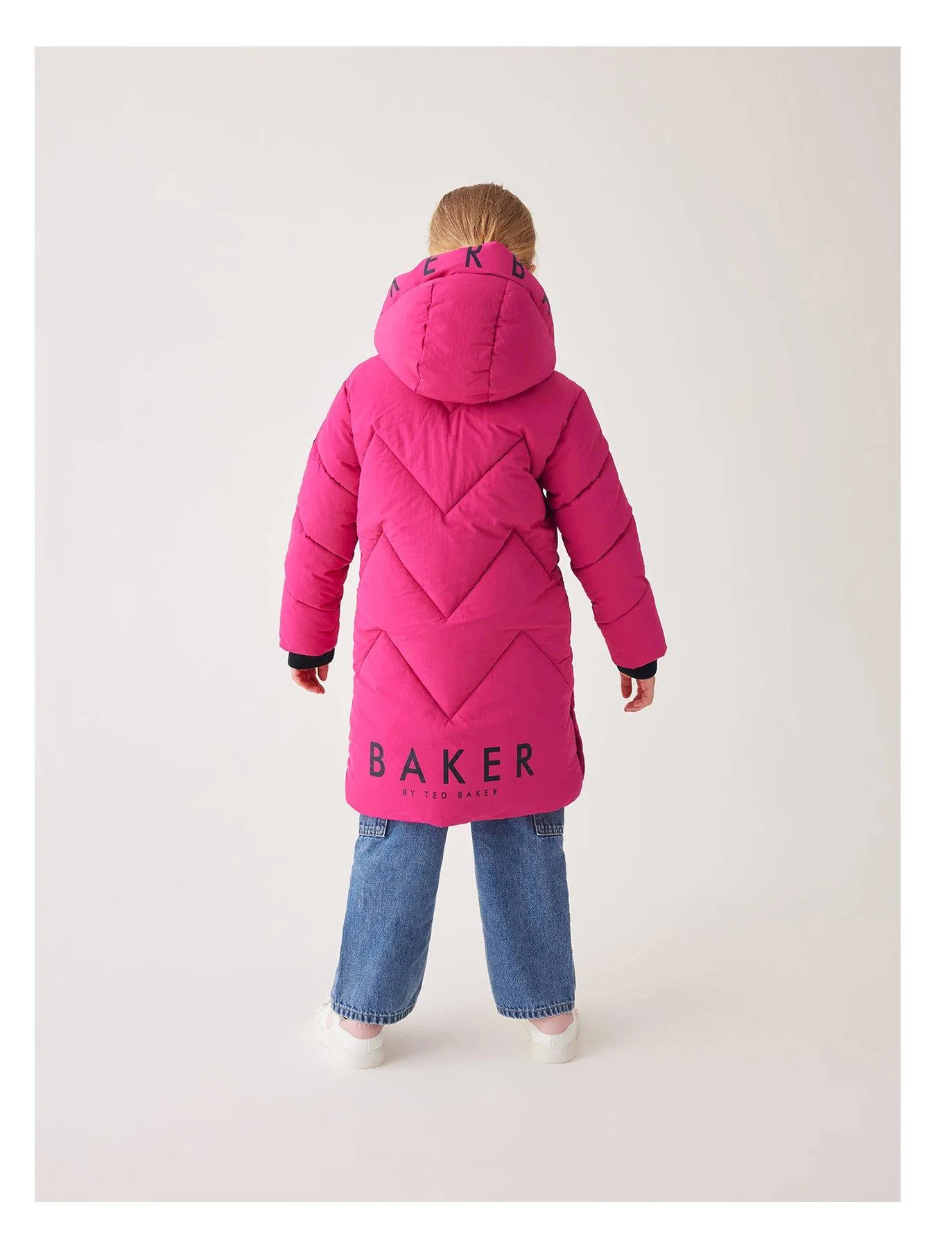 Ted Baker Baker By Ted Baker Longline Padded Coat - Pink