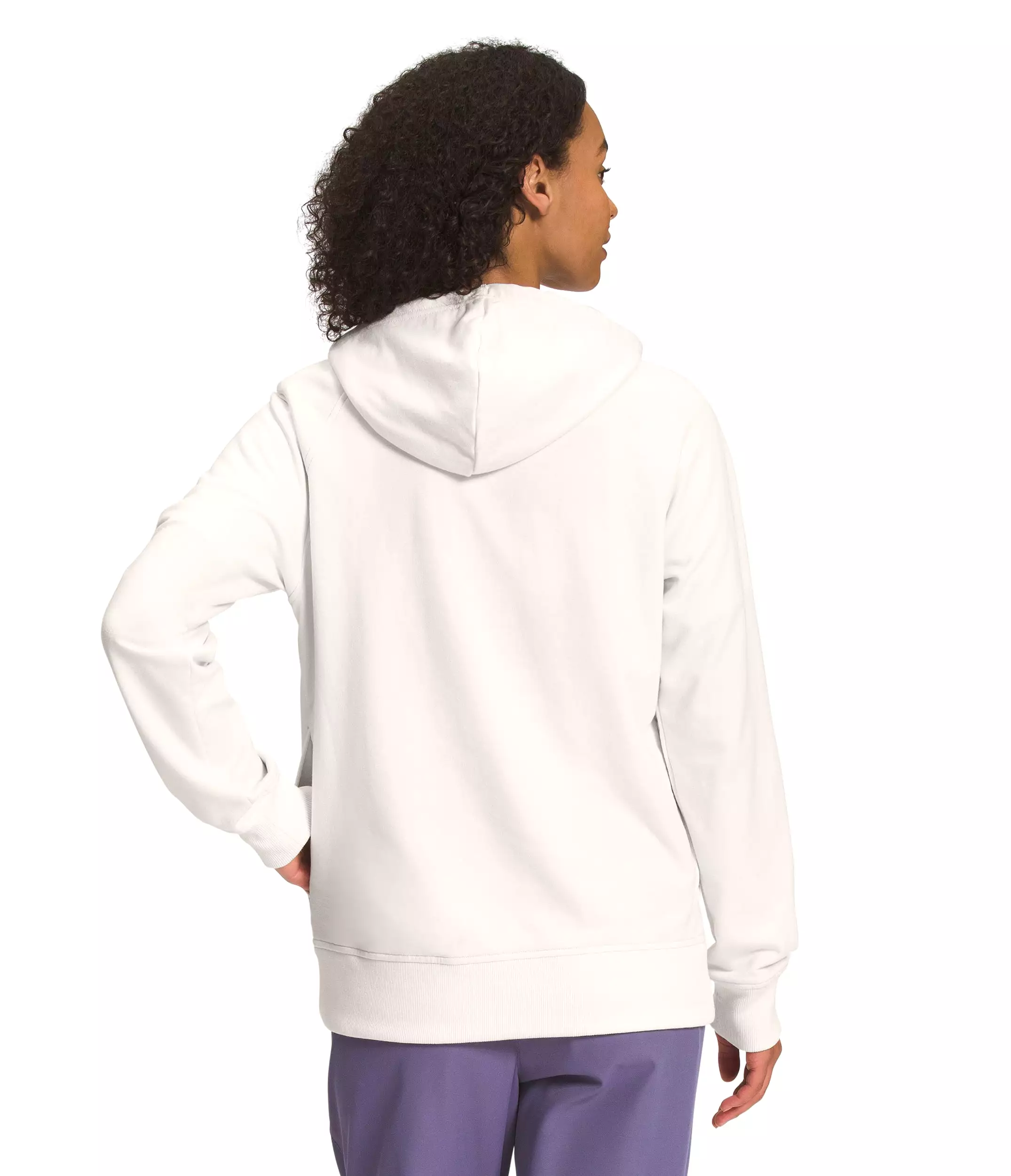 'The North Face' Women's Simple Logo Fleece Full Zip Hoodie - Gardenia White