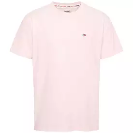 Tommy Jeans Classic Solid Flag T-Shirt - Faint Pink