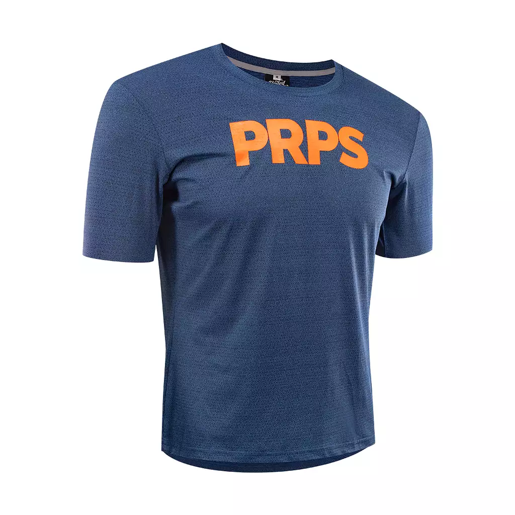 Training & Everyday T-Shirt Navy (Neon Orange)