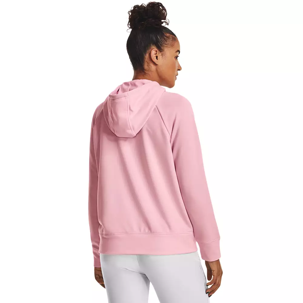 'Under Armour' Women's Shoreline Terry Hoodie - White / Sugar Pink