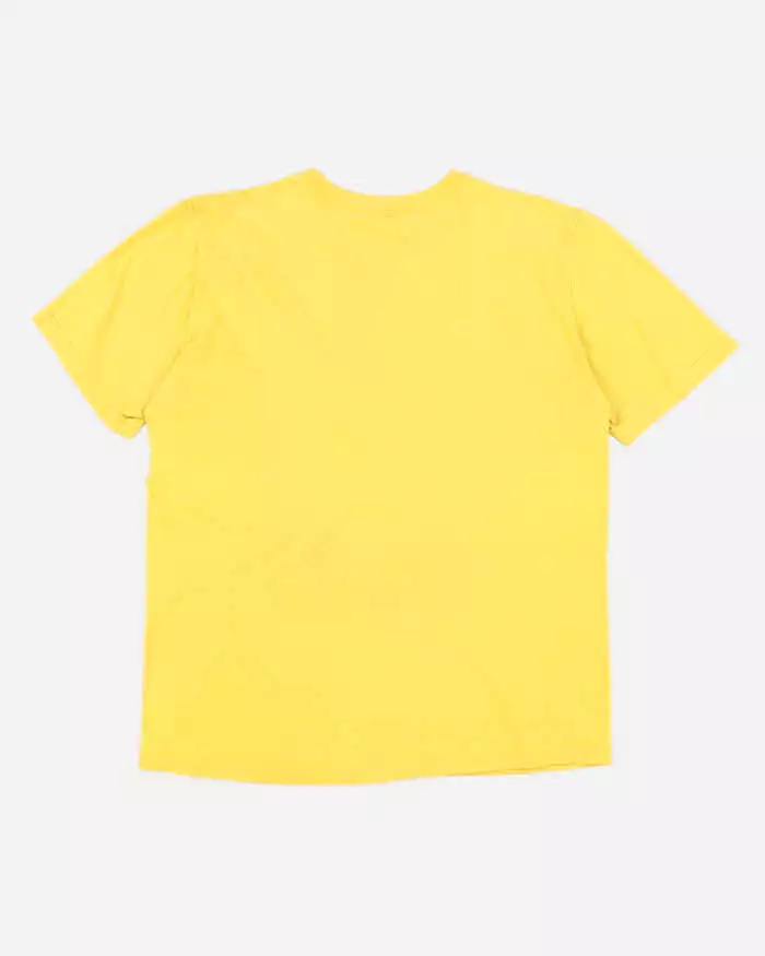 Vintage Men's Yellow Nike logo t shirt - L