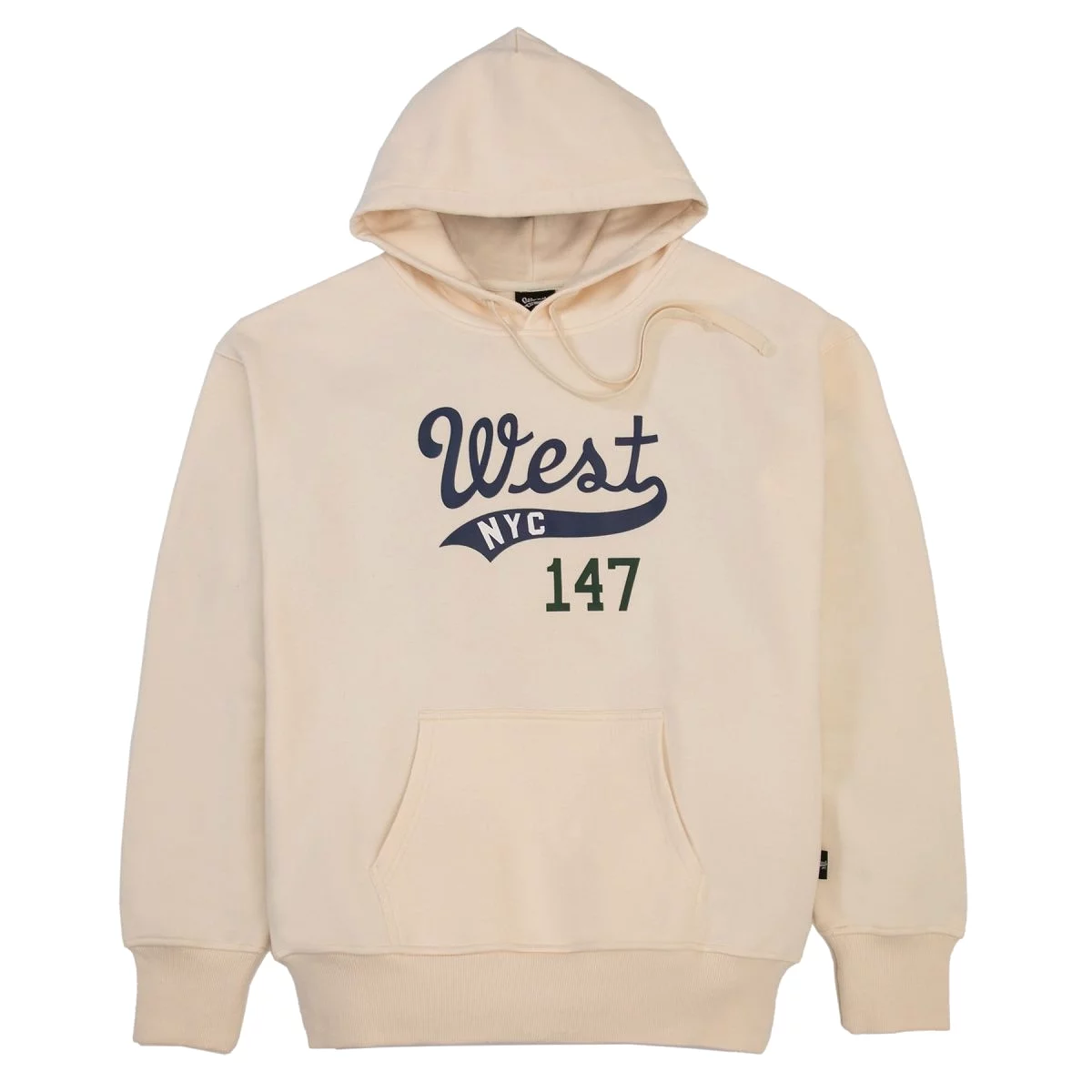 West NYC Logo Hoodie Sail/Navy/Forest Green