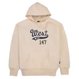 West NYC Logo Hoodie Sail/Navy/Forest Green