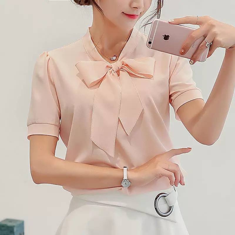 Women's all-match bottoming chiffon shirt