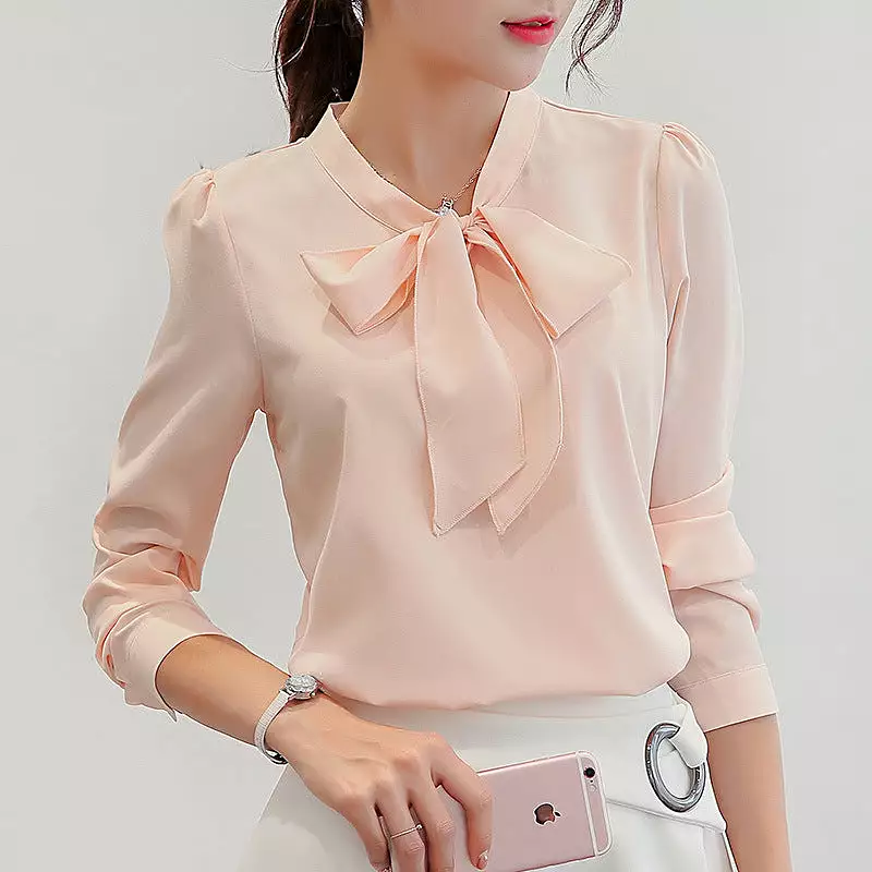 Women's all-match bottoming chiffon shirt