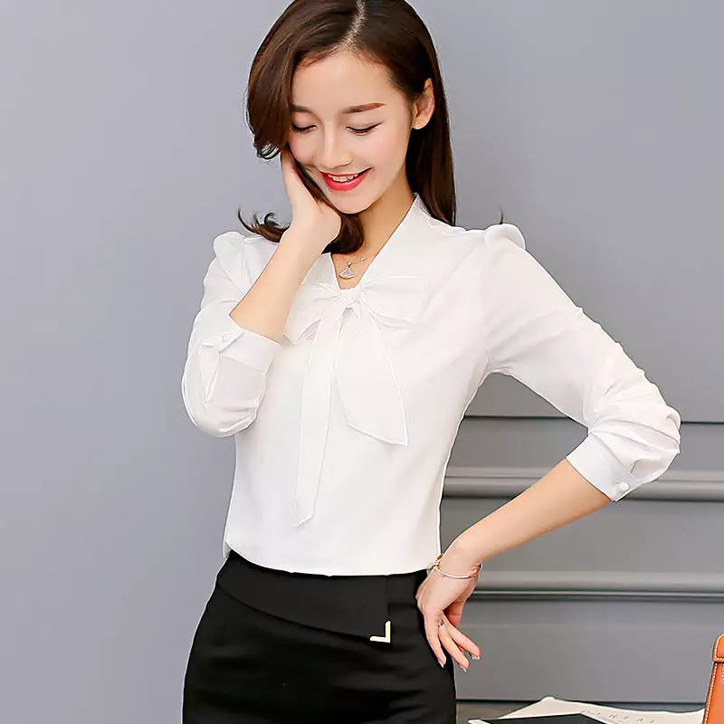 Women's all-match bottoming chiffon shirt