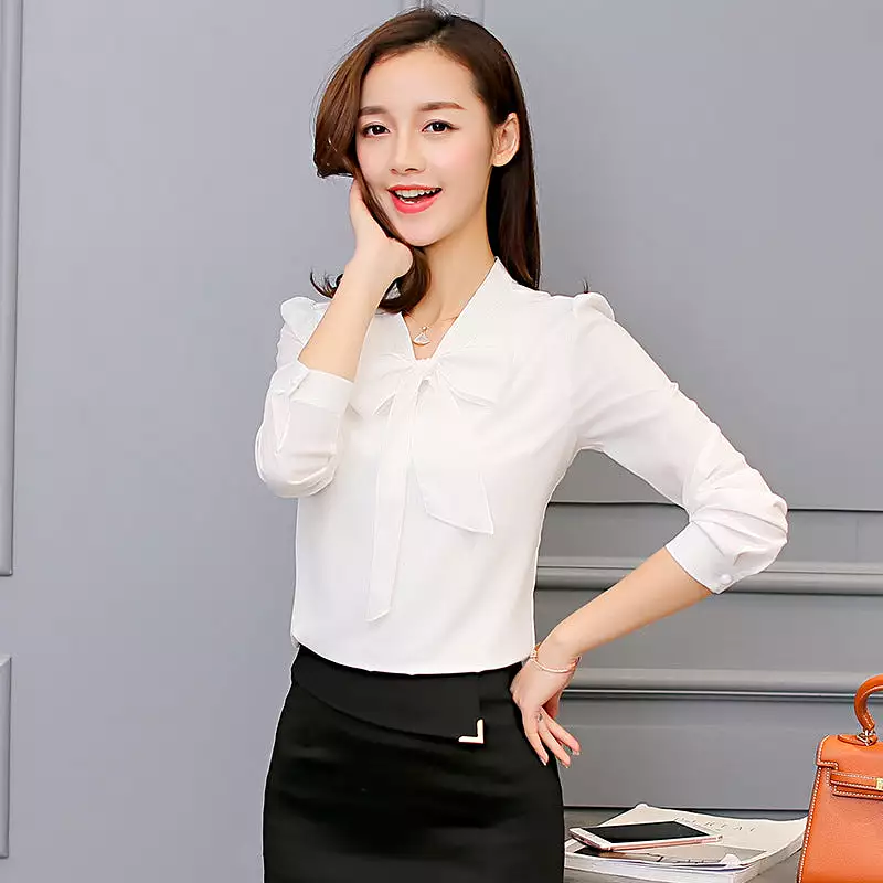 Women's all-match bottoming chiffon shirt