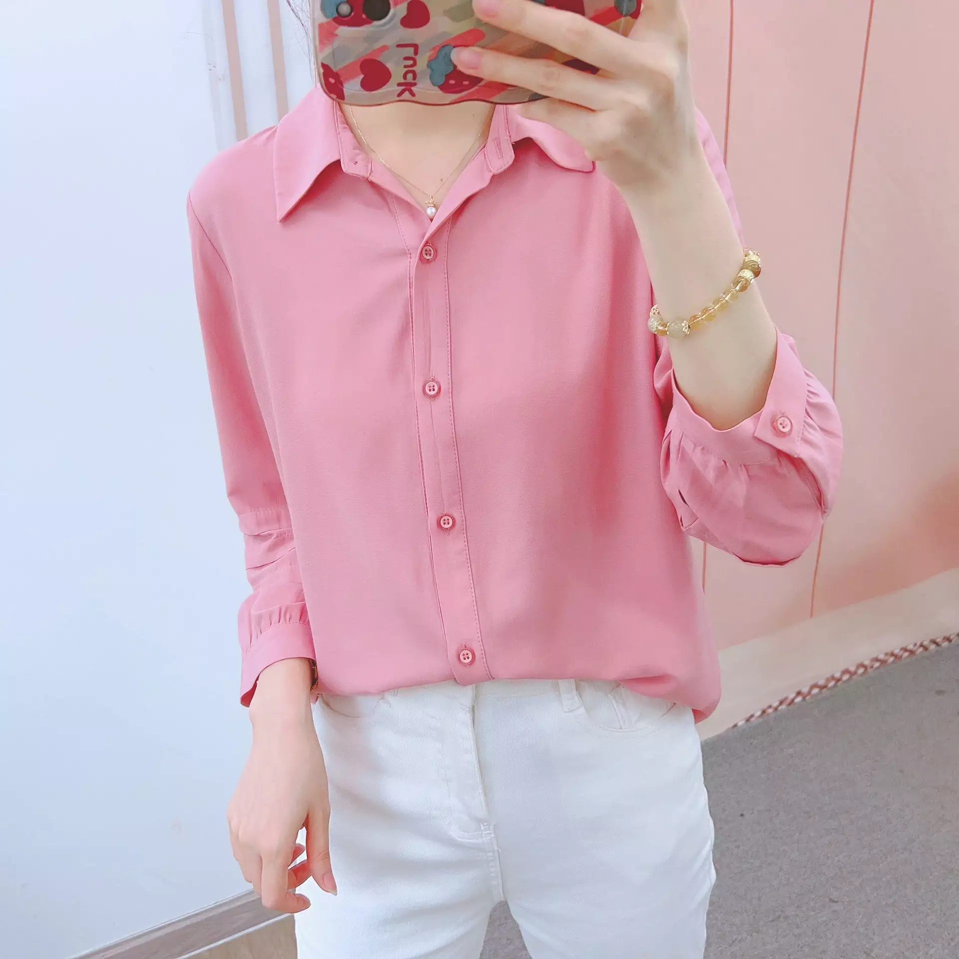 Women's Fashion Solid Color Shirt