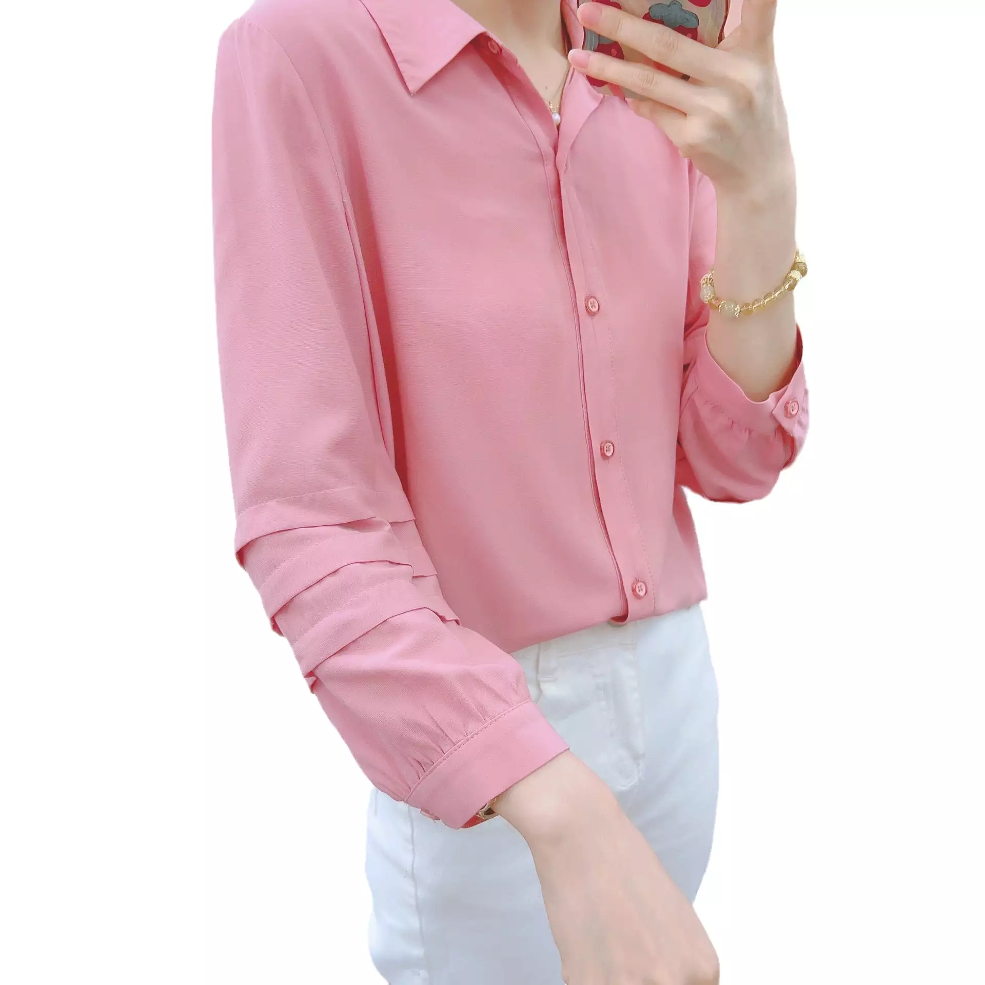 Women's Fashion Solid Color Shirt