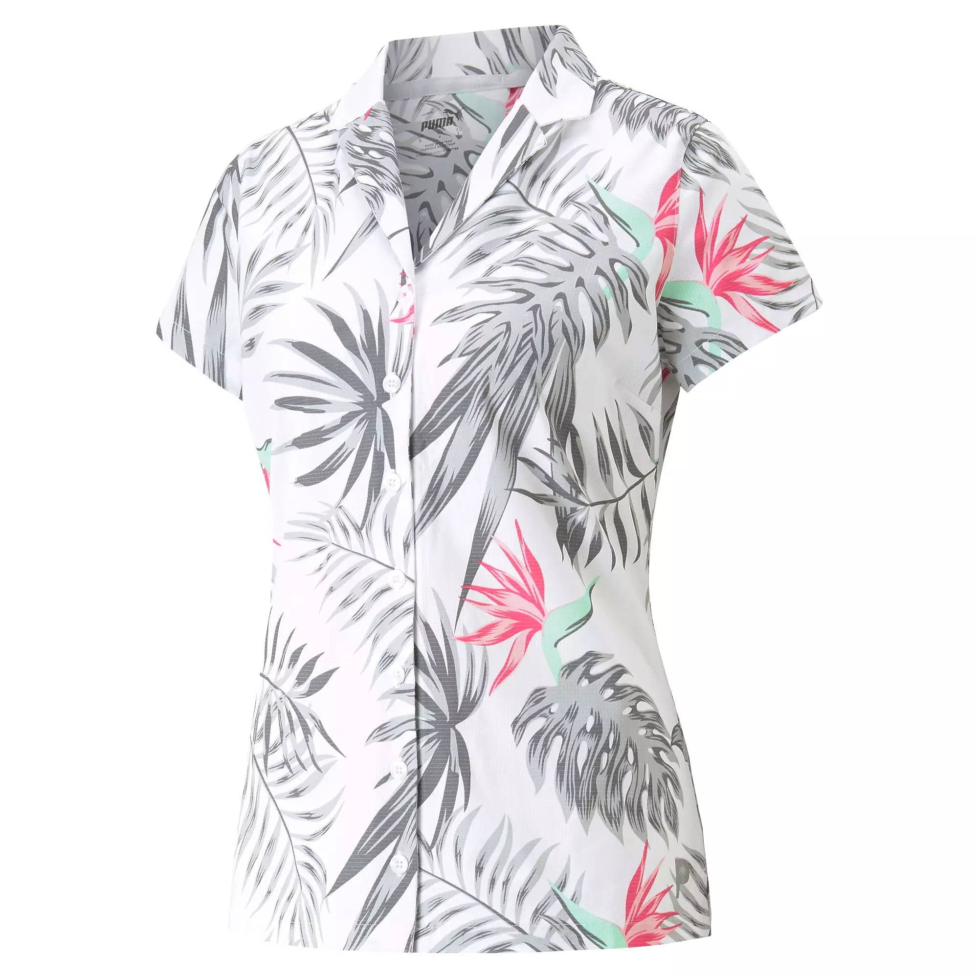 Women's Puma x PTC Paradise Camp Golf Shirt