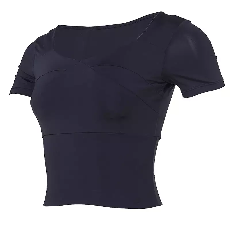 Women's running training fitness chest pad T-shirt