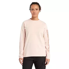 Women's Timberland PRO Cotton Core Long-Sleeve T-Shirt TB0A6D8J662 - Pink