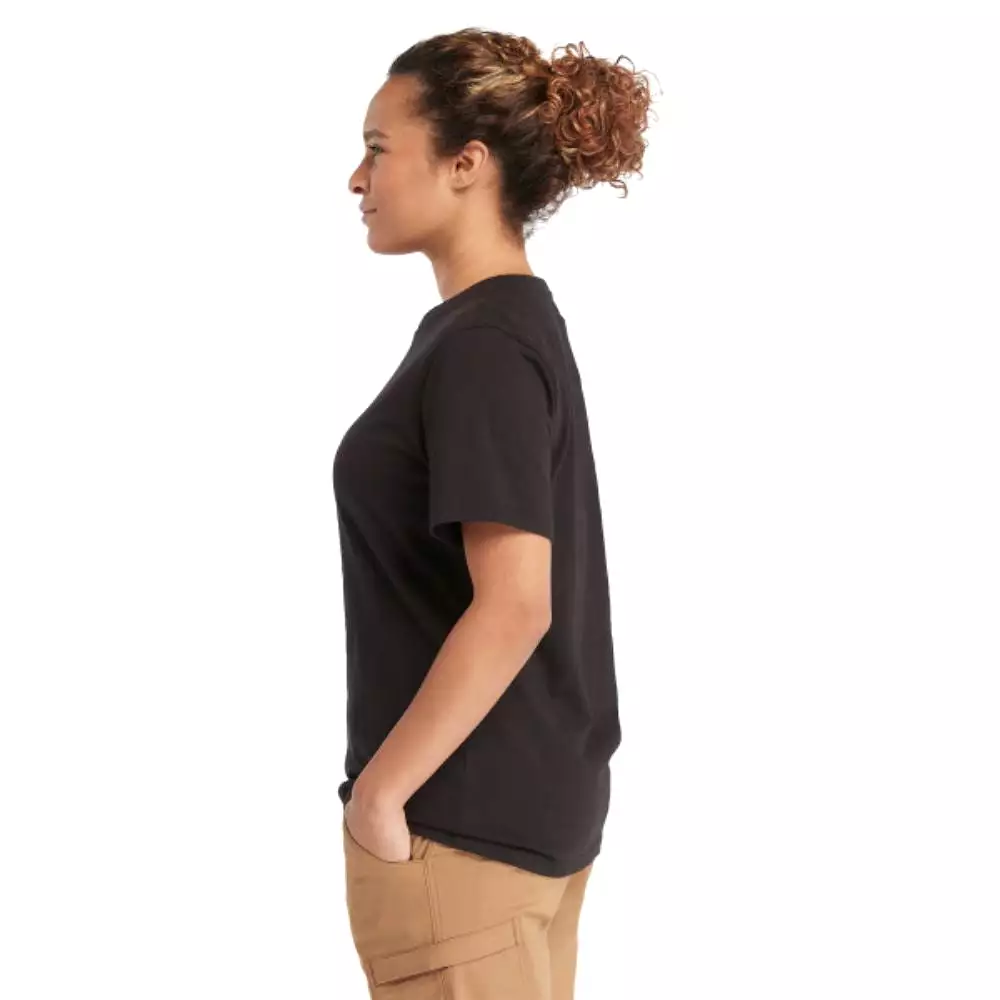 Women's Timberland PRO Cotton Core Short-Sleeve T-Shirt TB0A6D7X001 - Black